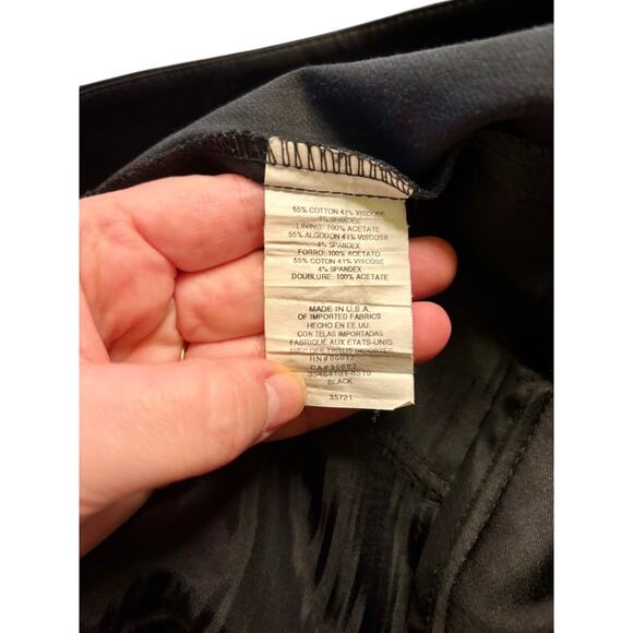 Bebe Y2K Satin Black Low Rise Capri Pants- Size 8 - Picture 5 of 5